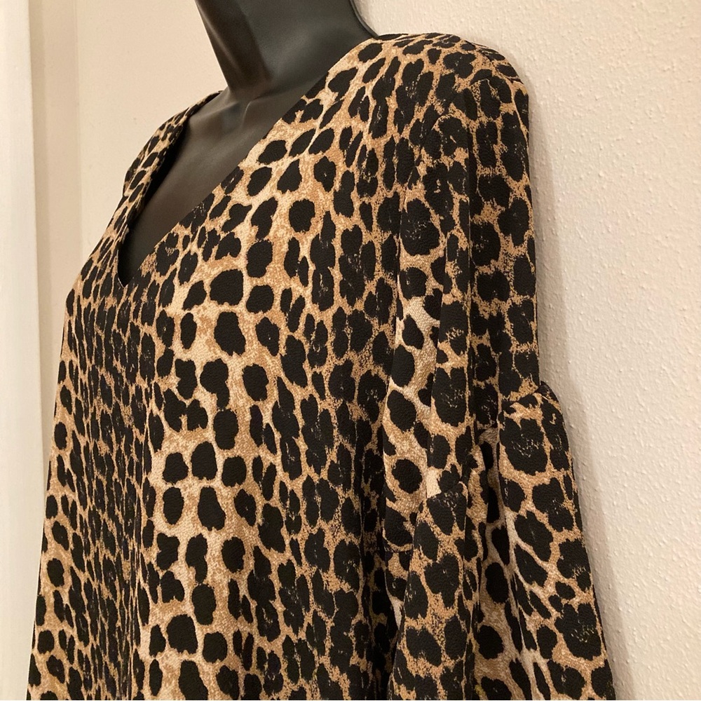 NEW Leopard Sheath Cocktail Dress Animal Print Sexy Formal Designer Resortwear - Picture 8 of 17